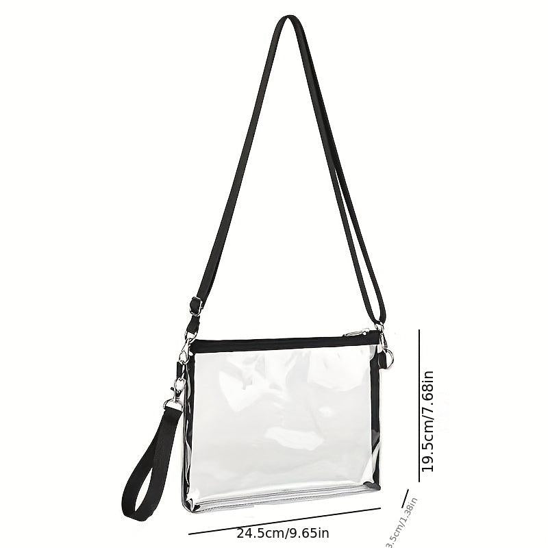 Transparent PVC Crossbody Bag Waterproof Coin Purse Wash Bag