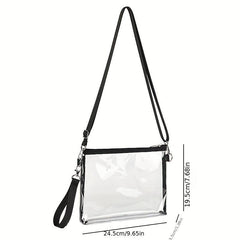 Transparent PVC Crossbody Bag Waterproof Coin Purse Wash Bag