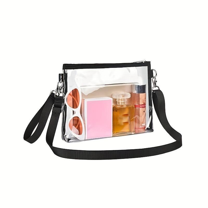 Transparent PVC Crossbody Bag Waterproof Coin Purse Wash Bag