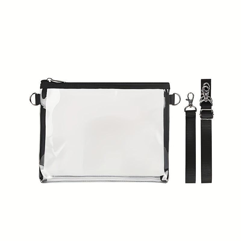 Transparent PVC Crossbody Bag Waterproof Coin Purse Wash Bag