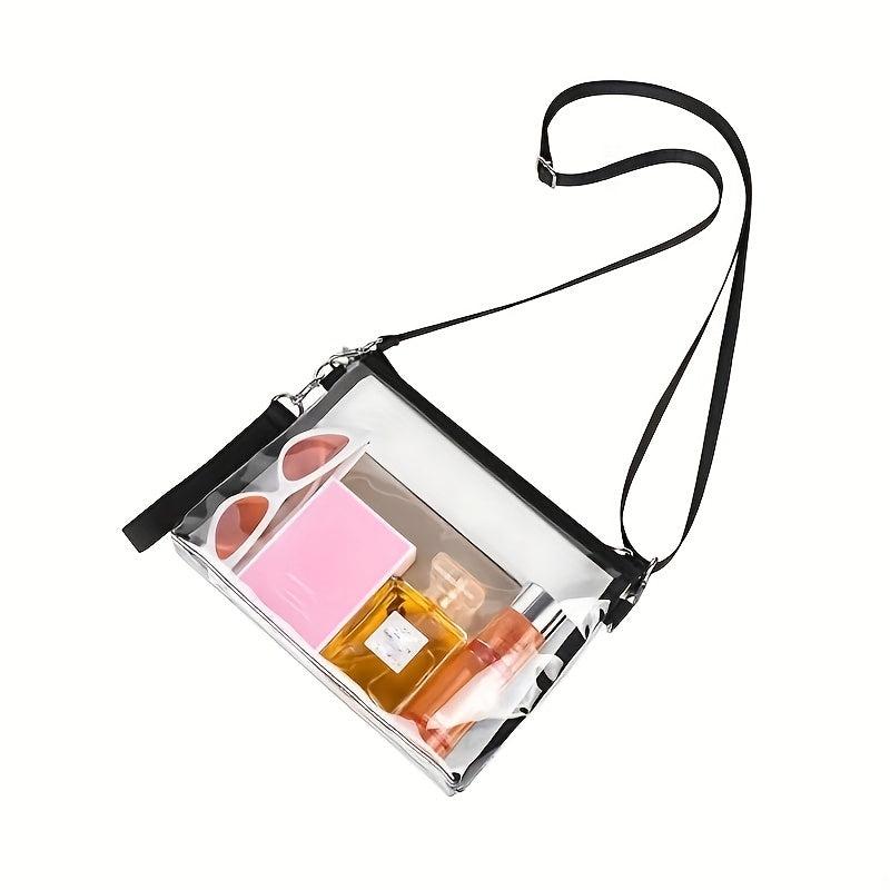 Transparent PVC Crossbody Bag Waterproof Coin Purse Wash Bag