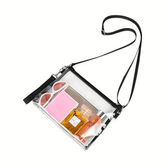 Transparent PVC Crossbody Bag Waterproof Coin Purse Wash Bag