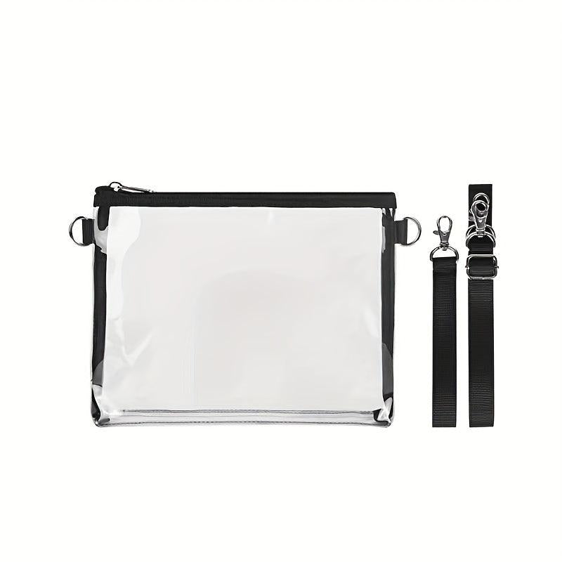 Transparent PVC Crossbody Bag Waterproof Coin Purse Wash Bag