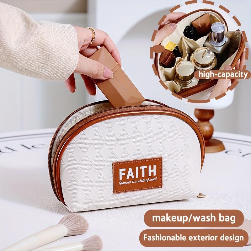 Portable Travel Cosmetic Bag with Handbag for Daily Use