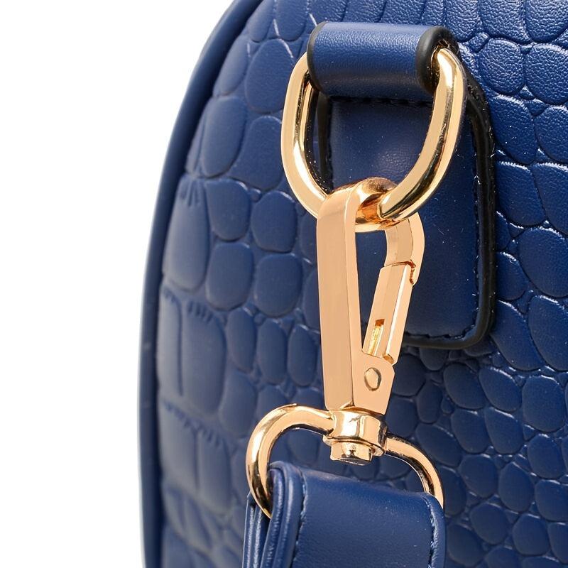 5pcs Crocodile Pattern Tote Bag Set Women's Vegan Leather Handbag