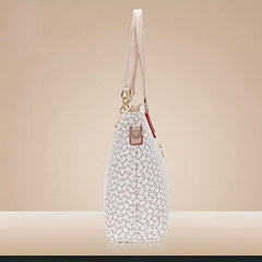 6pcs PVC Geometric Tote Crossbody Boston Clutch Set