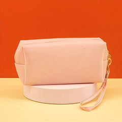 Love Embroidered Cosmetics Bag Soft Handle Storage Bag Zipper Toiletry Bag