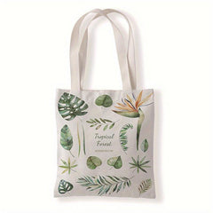 Leaf Canvas Tote Bag Shoulder Travel Shopping Handbag