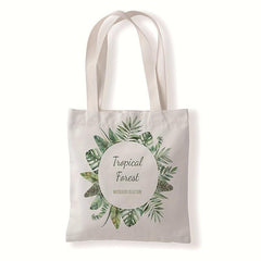 Leaf Canvas Tote Bag Shoulder Travel Shopping Handbag