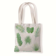 Leaf Canvas Tote Bag Shoulder Travel Shopping Handbag