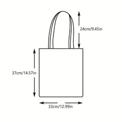 Leaf Canvas Tote Bag Shoulder Travel Shopping Handbag