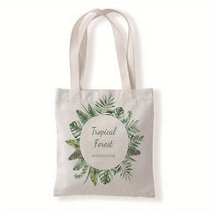 Leaf Canvas Tote Bag Shoulder Travel Shopping Handbag