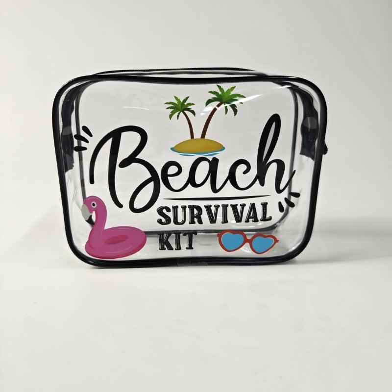 Transparent Cosmetics Bag Cartoon Toiletry Bag Storage Bag