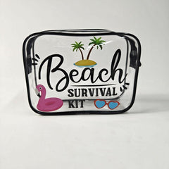 Transparent Cosmetics Bag Cartoon Toiletry Bag Storage Bag