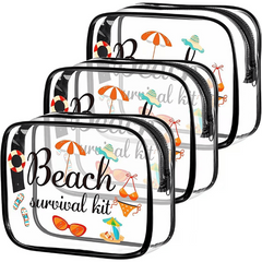 Transparent Cosmetics Bag Cartoon Toiletry Bag Storage Bag
