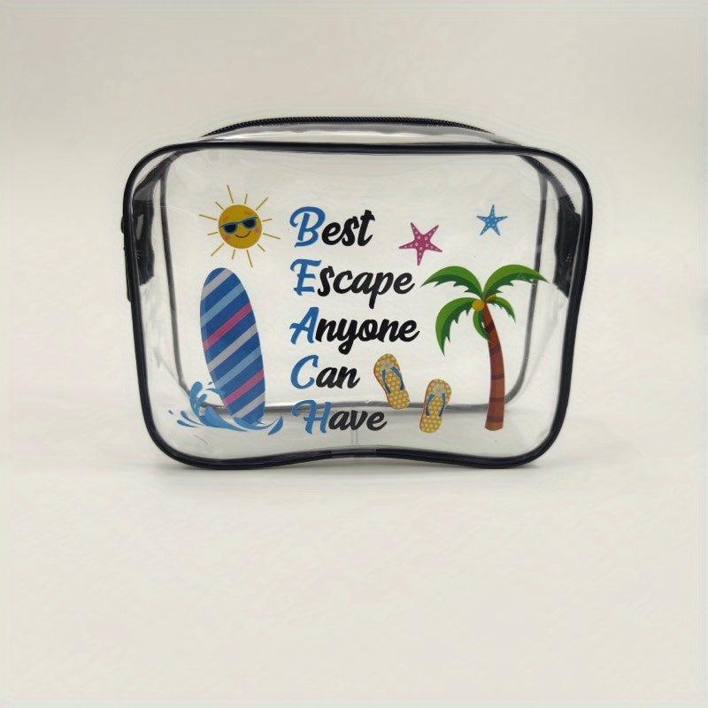 Transparent Cosmetics Bag Cartoon Toiletry Bag Storage Bag