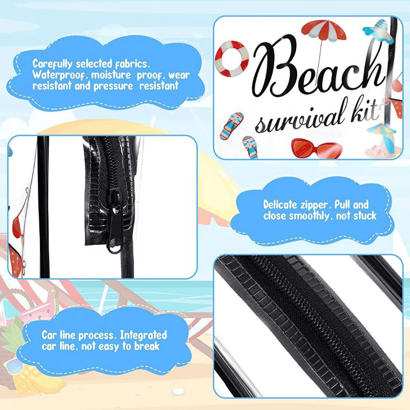 Transparent Cosmetics Bag Cartoon Toiletry Bag Storage Bag