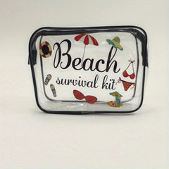 Transparent Cosmetics Bag Cartoon Toiletry Bag Storage Bag