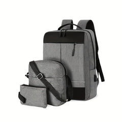 3PCS Heavy Duty Backpack Set for Laptop School Bookbag
