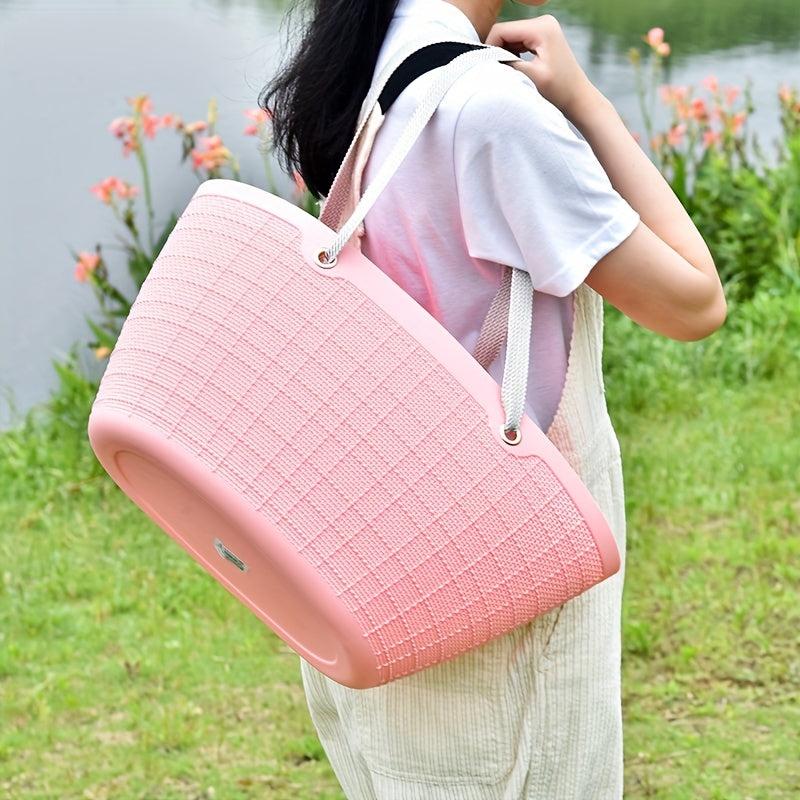 Solid Waterproof Beach Bag Durable Handbag Travel Bag