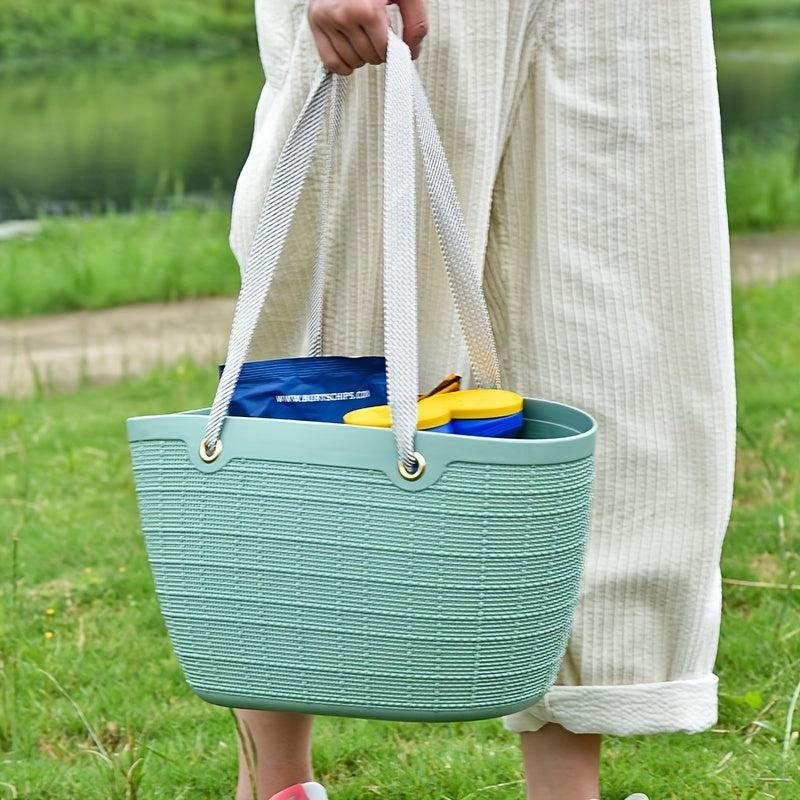 Solid Waterproof Beach Bag Durable Handbag Travel Bag
