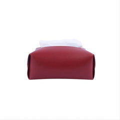 Tissue Box Holder with Napkins Storage Pouch