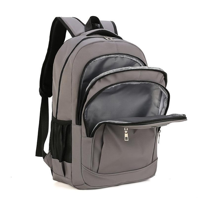 Minimalist Preppy School Bag Large Capacity Zipper Travel Daypack