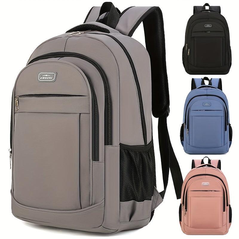 Minimalist Preppy School Bag Large Capacity Zipper Travel Daypack