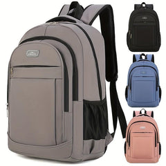 Minimalist Preppy School Bag Large Capacity Zipper Travel Daypack