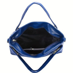Embossed Tote Bag Set Women's Handbag With Crossbody Bag
