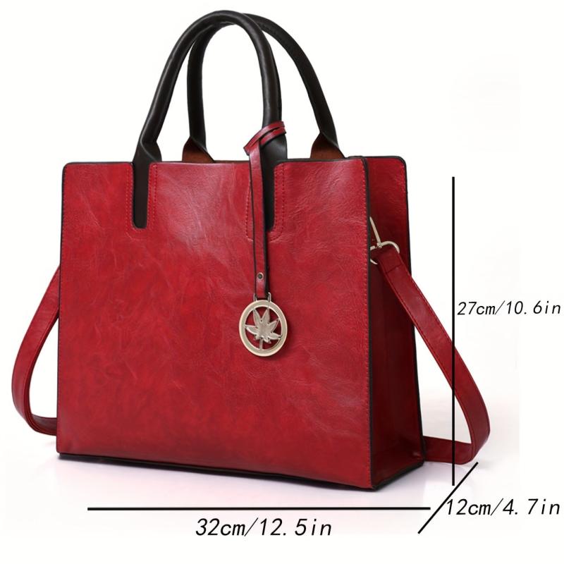Women's Classic Tote Bag Sets Work Solid Bags