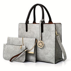 Women's Classic Tote Bag Sets Work Solid Bags