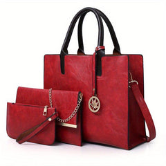 Women's Classic Tote Bag Sets Work Solid Bags