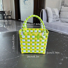 Large Straw Woven Beach Tote Bag Handbag