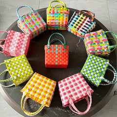 Large Straw Woven Beach Tote Bag Handbag