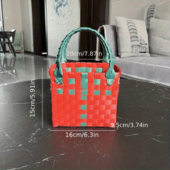 Large Straw Woven Beach Tote Bag Handbag