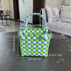 Large Straw Woven Beach Tote Bag Handbag