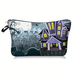Halloween Print Makeup Bag Clutch Storage Cosmetic Bag