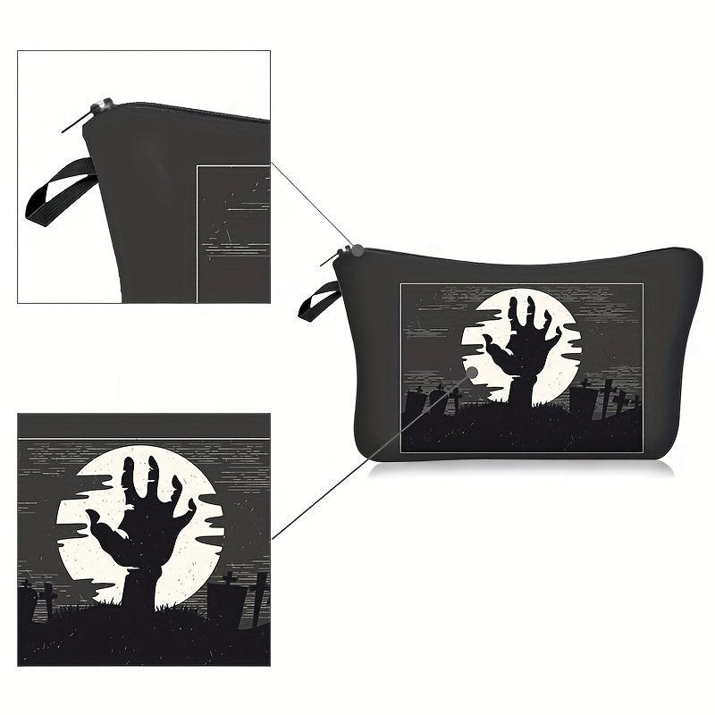 Halloween Print Makeup Bag Clutch Storage Cosmetic Bag