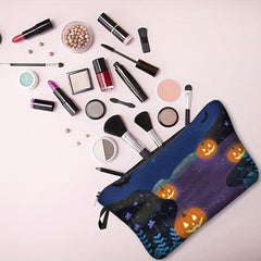 Halloween Print Makeup Bag Clutch Storage Cosmetic Bag