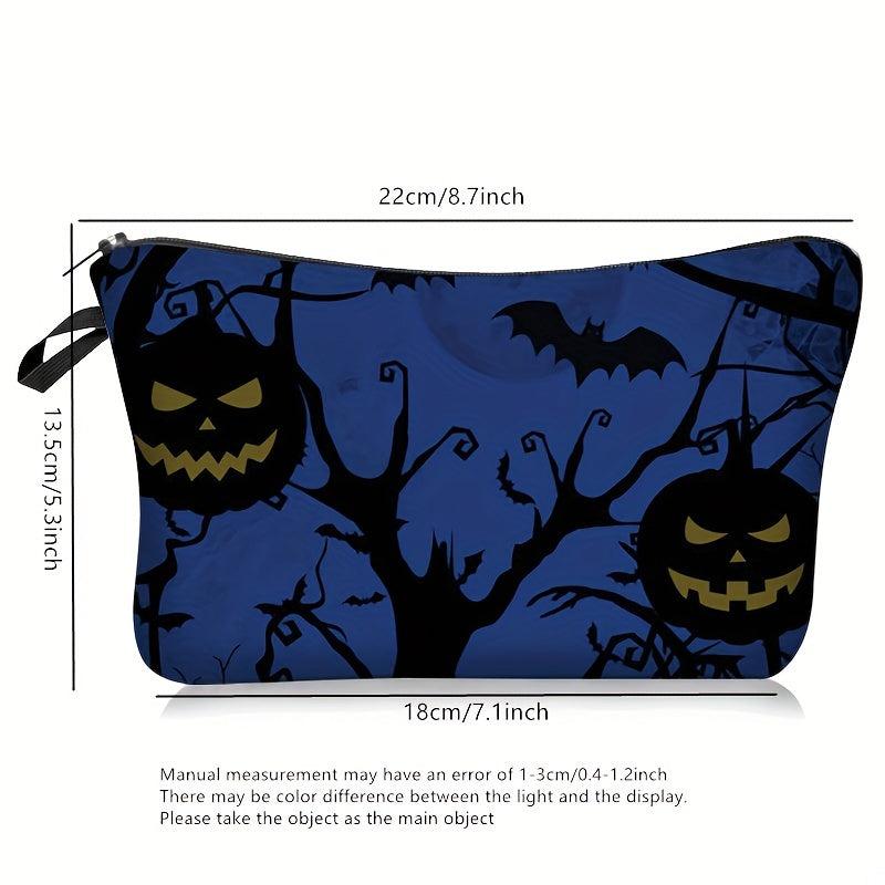 Halloween Print Makeup Bag Clutch Storage Cosmetic Bag