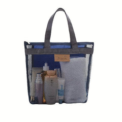 Portable Zipper Handbag Beach Bag Travel Toilet Bag Storage Bag