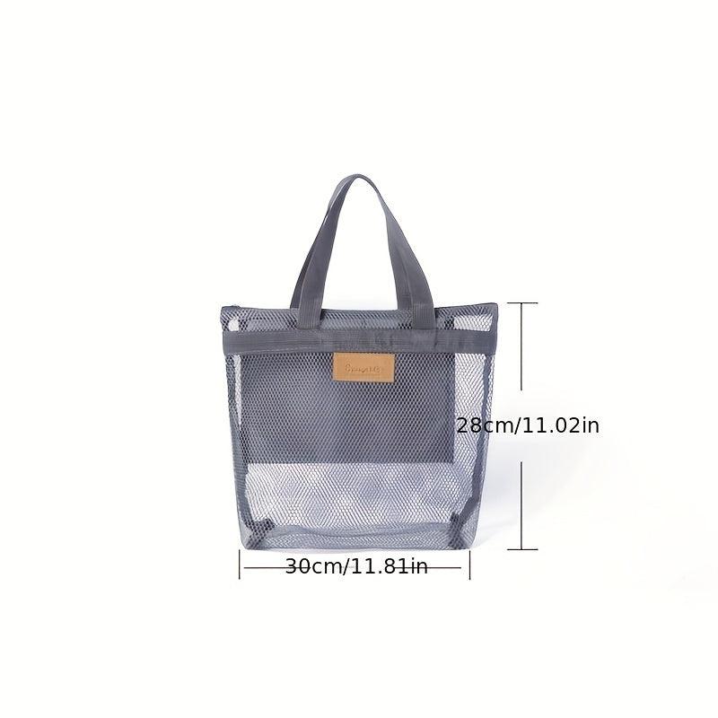 Portable Zipper Handbag Beach Bag Travel Toilet Bag Storage Bag