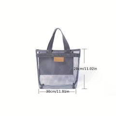 Portable Zipper Handbag Beach Bag Travel Toilet Bag Storage Bag
