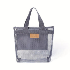 Portable Zipper Handbag Beach Bag Travel Toilet Bag Storage Bag
