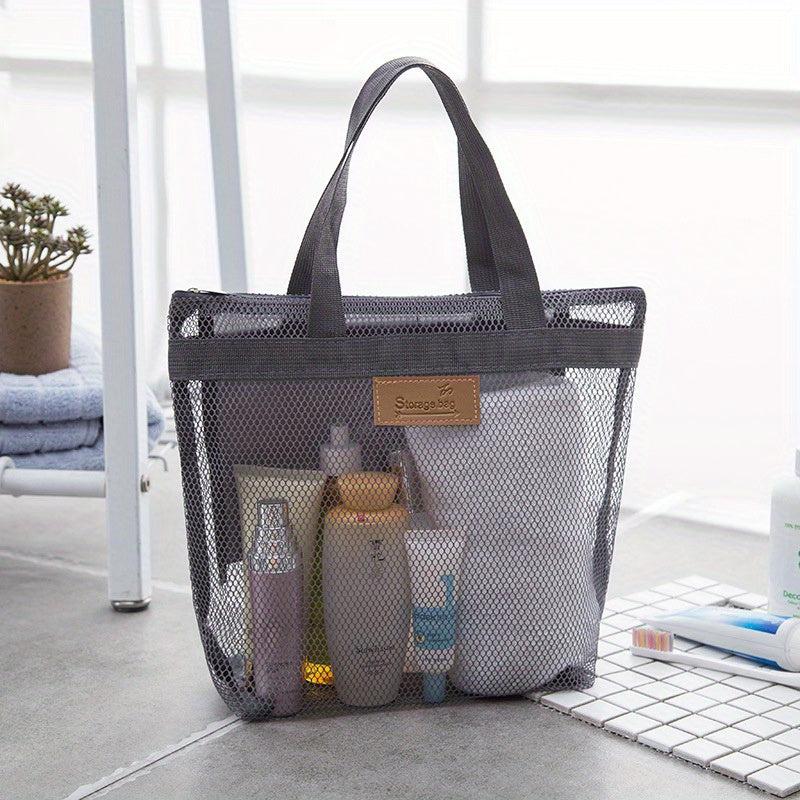 Portable Zipper Handbag Beach Bag Travel Toilet Bag Storage Bag