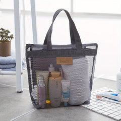 Portable Zipper Handbag Beach Bag Travel Toilet Bag Storage Bag