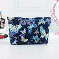 Butterfly Print Toilet Bag Large Capacity Cosmetic Bag Travel Storage Bag