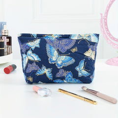 Butterfly Print Toilet Bag Large Capacity Cosmetic Bag Travel Storage Bag