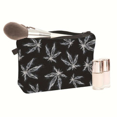 Leaf Print Cosmetics Bag Storage Travel Toiletry Bag